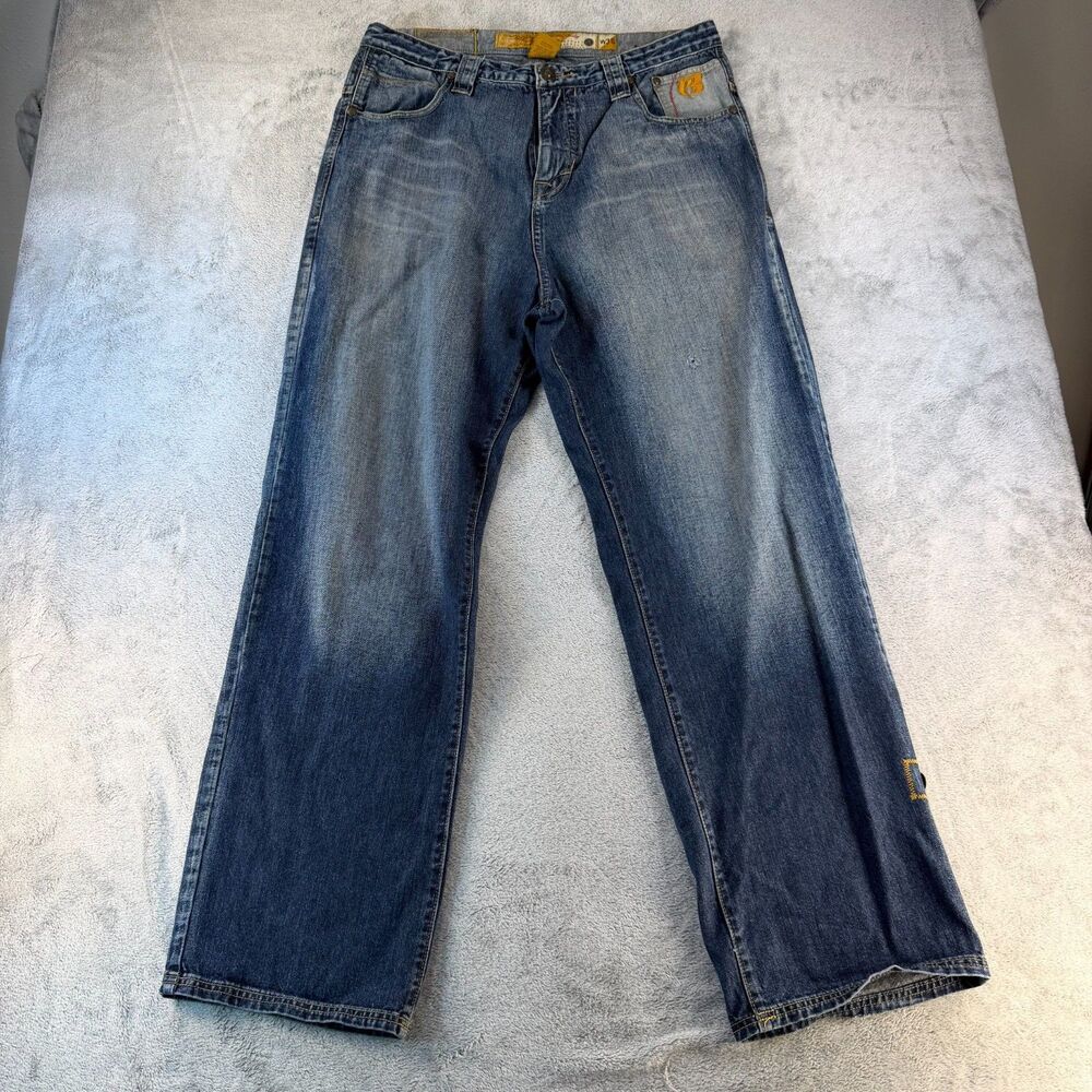 Ruff Ryders Jeans Men's W36 Blue Straight Leg Hip Hop Y2K Denim